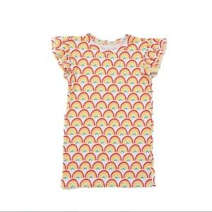 LITTLE SLEEPIES Play rainbow flutter sleeve tee